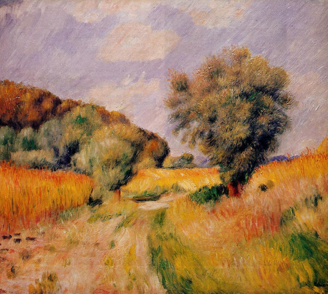 Fields of Wheat - Pierre-Auguste Renoir painting on canvas